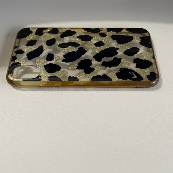 Glittered & Black Leopard Print Case iPhone X/XS - Picture 7 of 7